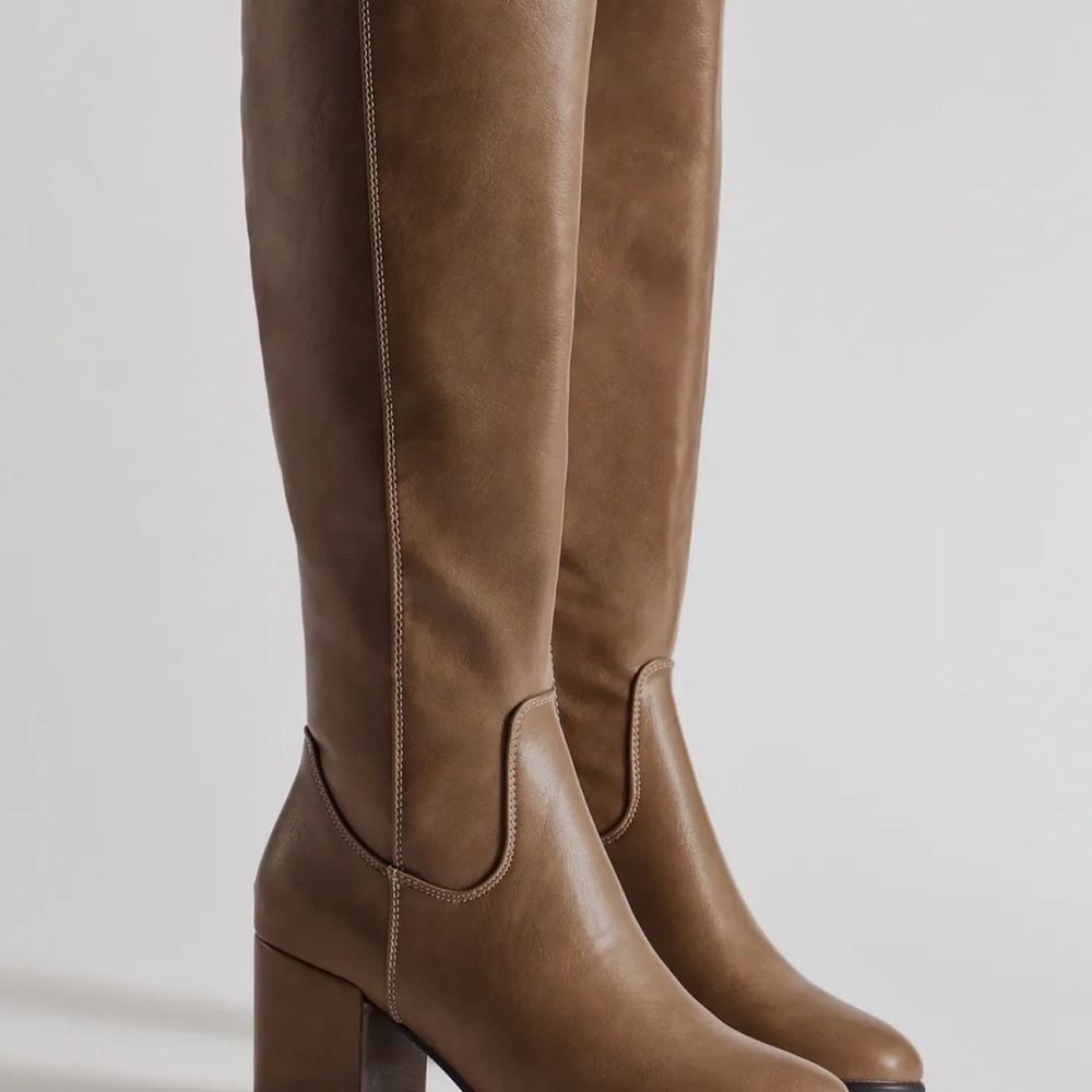 Windsor Tan Over the Knee Boots
